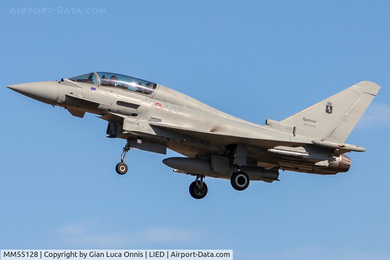 MM55128, Eurofighter EF-2000 Typhoon T C/N 066/IT007, landing