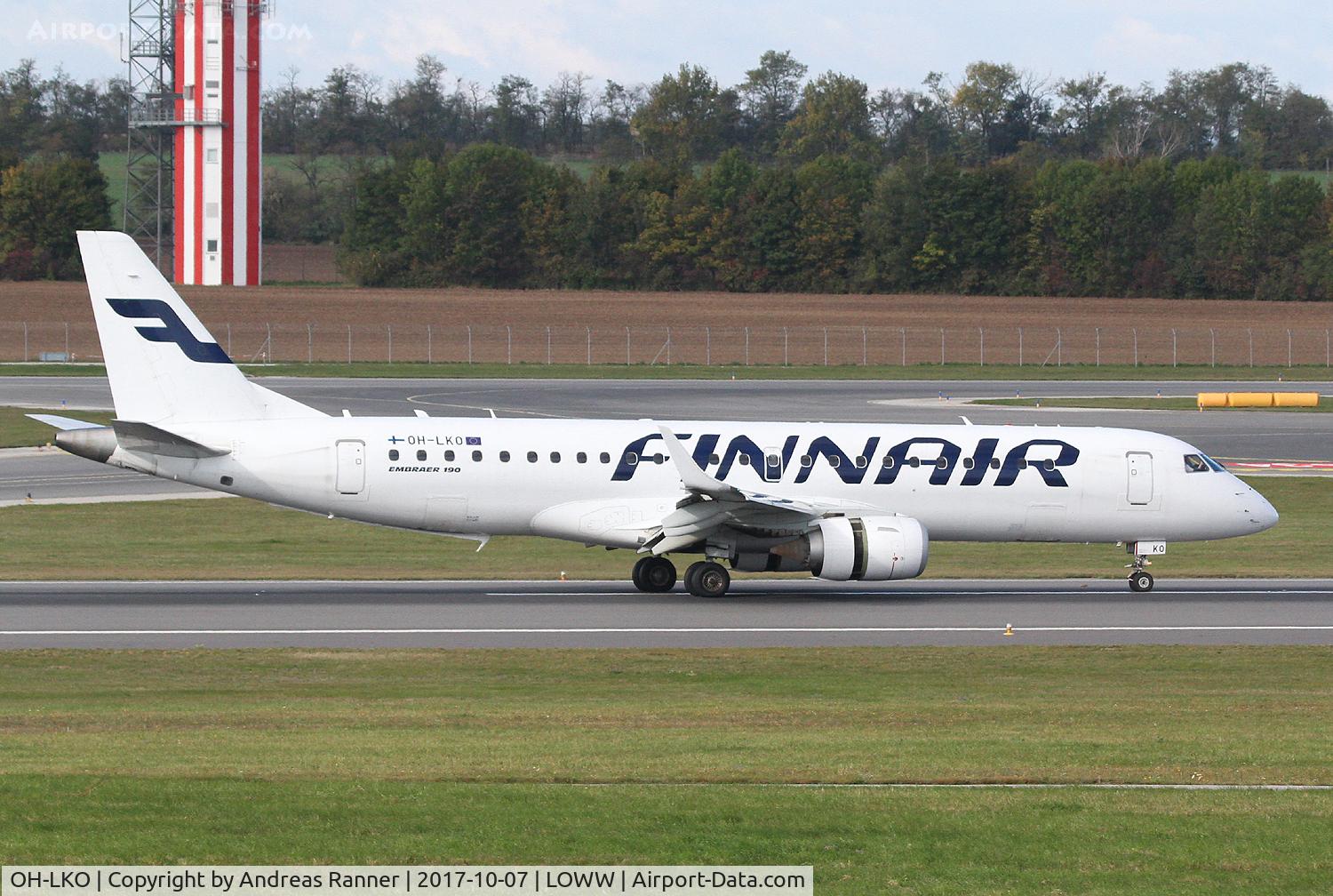 OH-LKO, 2009 Embraer 190LR (ERJ-190-100LR) C/N 19000267, Finnair ERJ-190