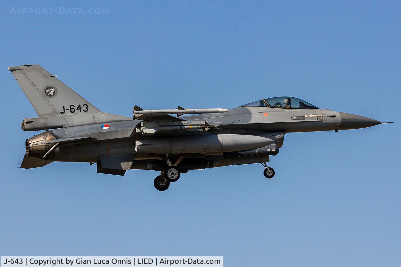 J-643, 1980 Fokker F-16AM Fighting Falcon C/N 6D-75, WAR LIBIA