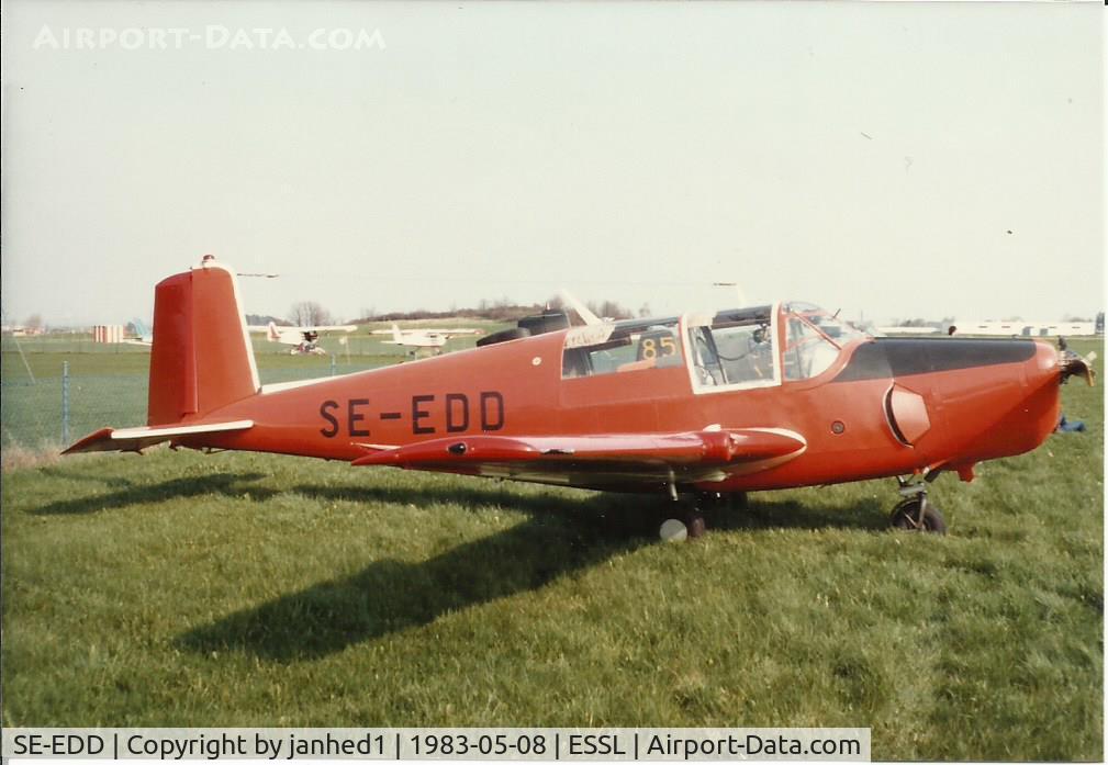 SE-EDD, 1954 Saab 91C Safir C/N 91-318, SE-EDD celebrating Linköping Aero Club 50 years - 1983-05-08.