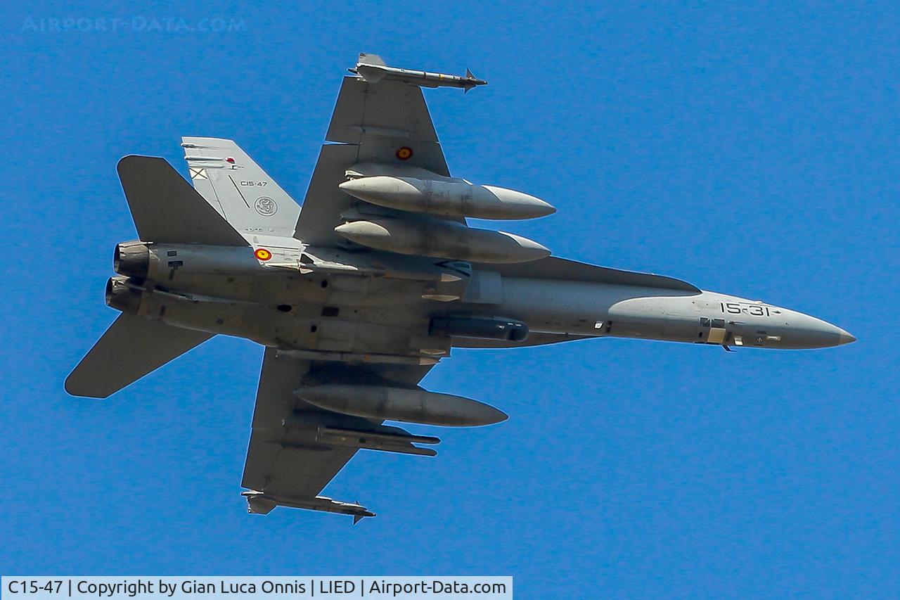 C15-47, McDonnell Douglas EF-18M Hornet C/N 0743/A559, WAR LIBIA
