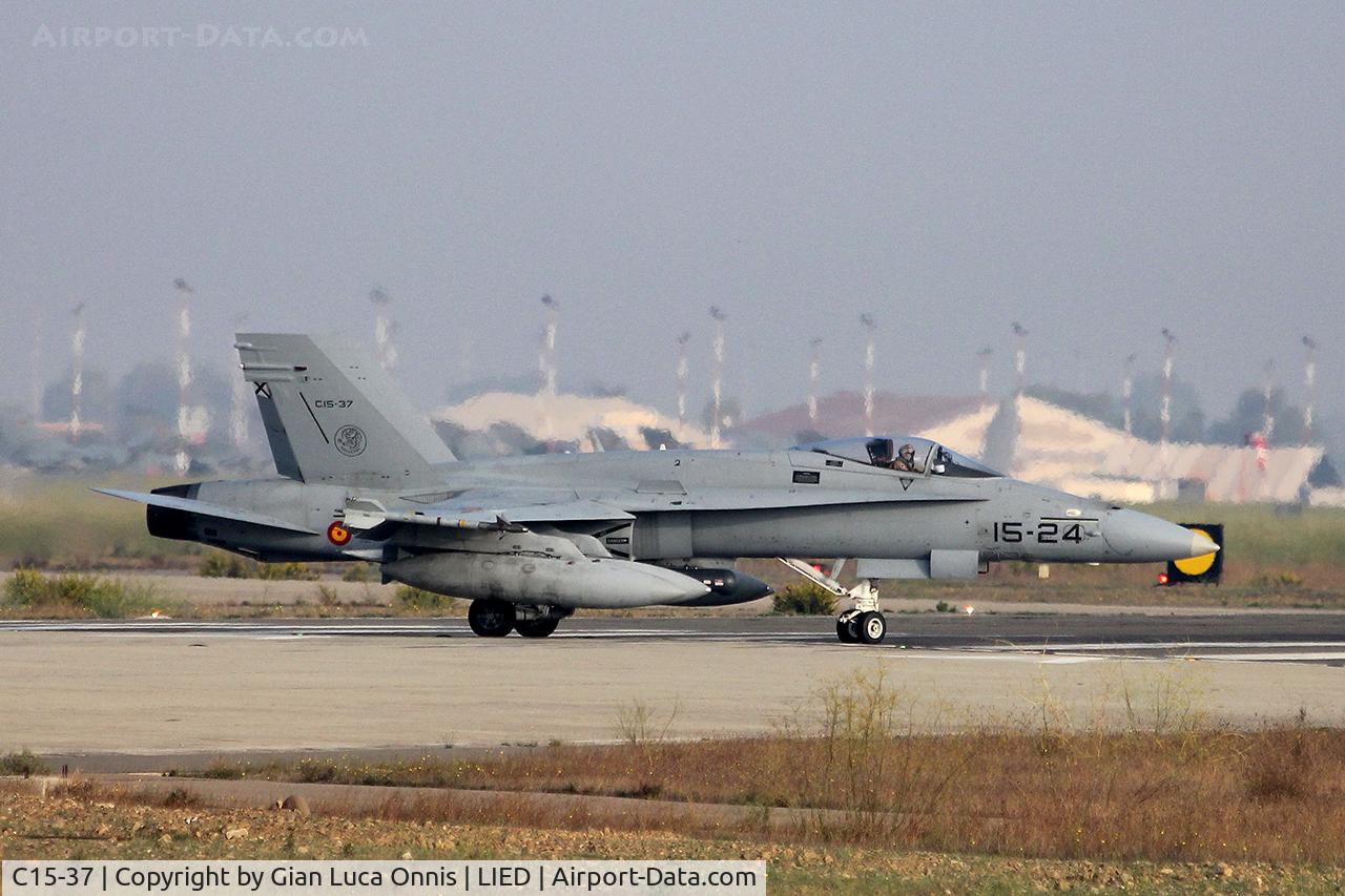 C15-37, McDonnell Douglas EF-18A Hornet C/N 0656/A537, WAR LIBIA