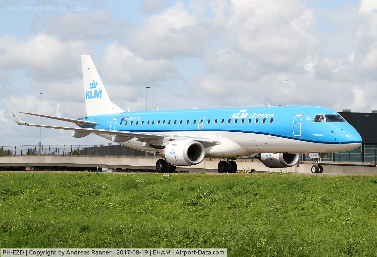 PH-EZD, 2009 Embraer 190LR (ERJ-190-100LR) C/N 19000279, KLM Cityhopper ERJ-190