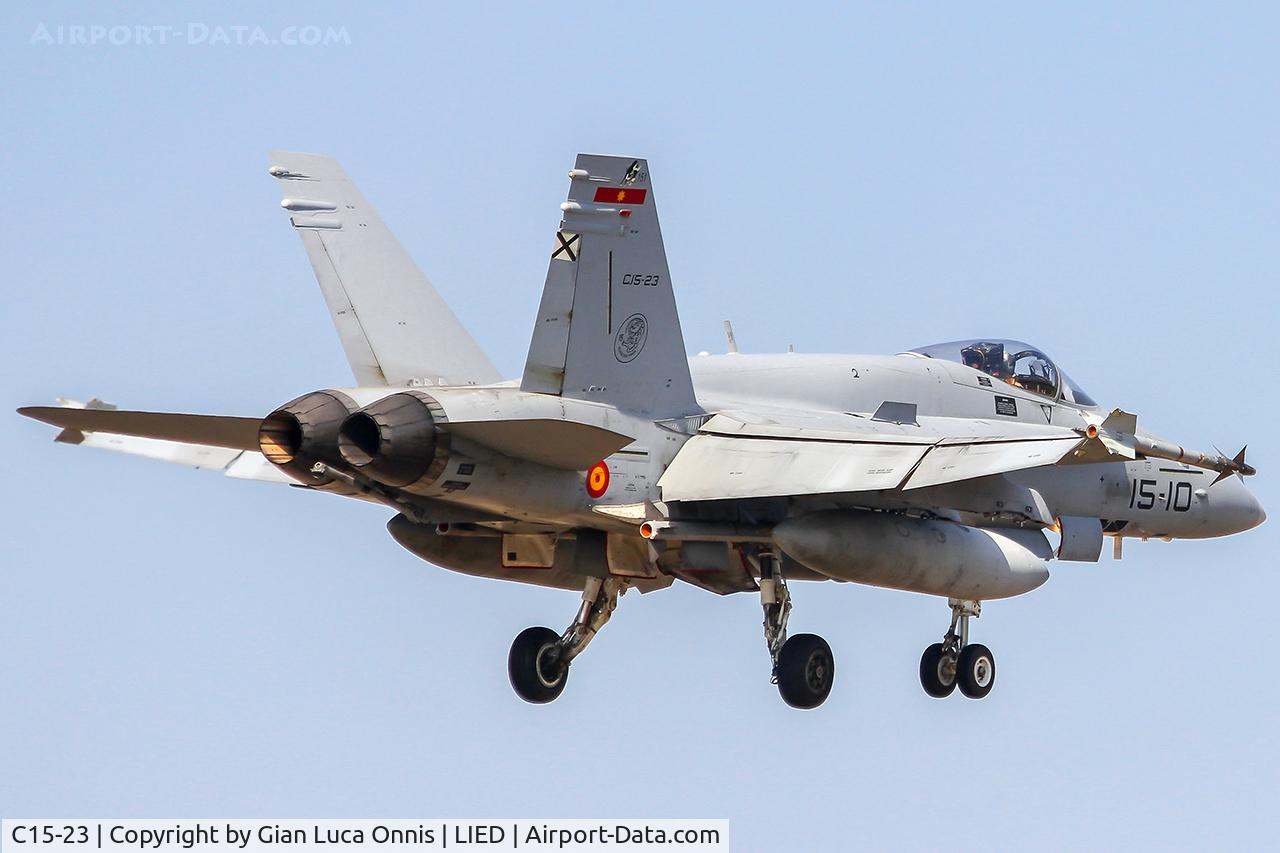 C15-23, McDonnell Douglas EF-18A Hornet C/N 0579/A486, WAR LIBIA