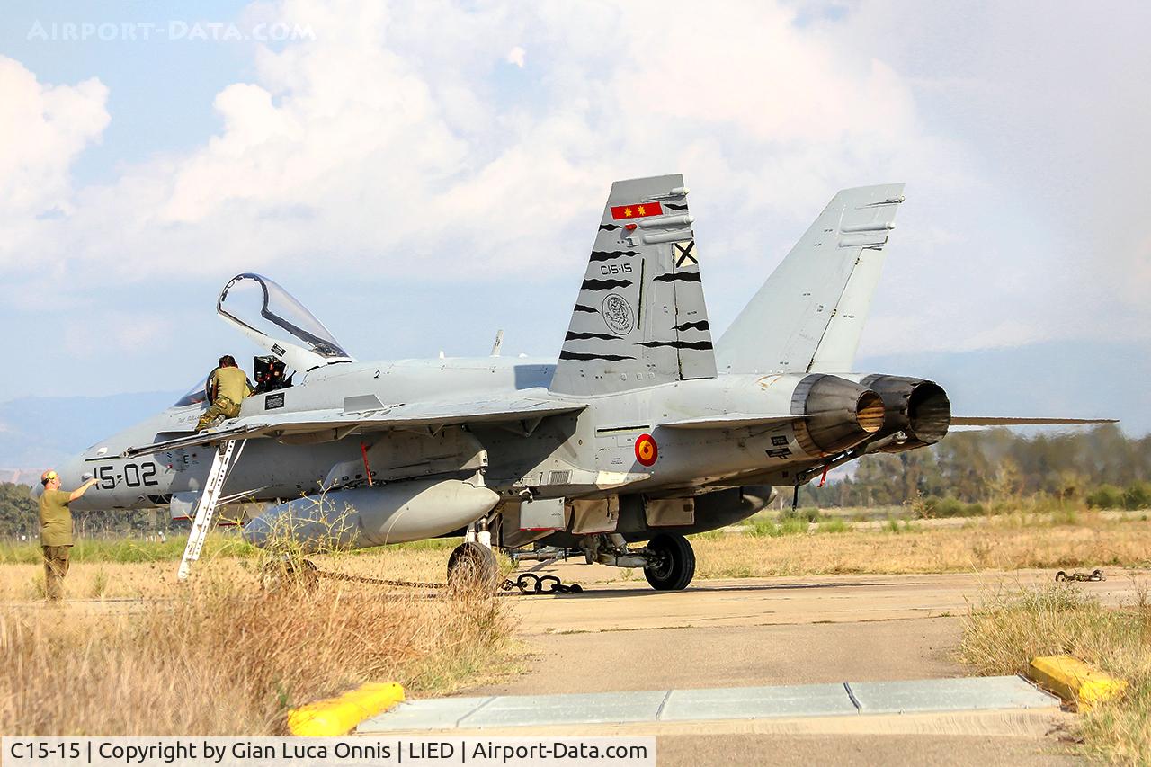 C15-15, McDonnell Douglas EF-18A Hornet C/N 0510/A422, WAR LIBIA