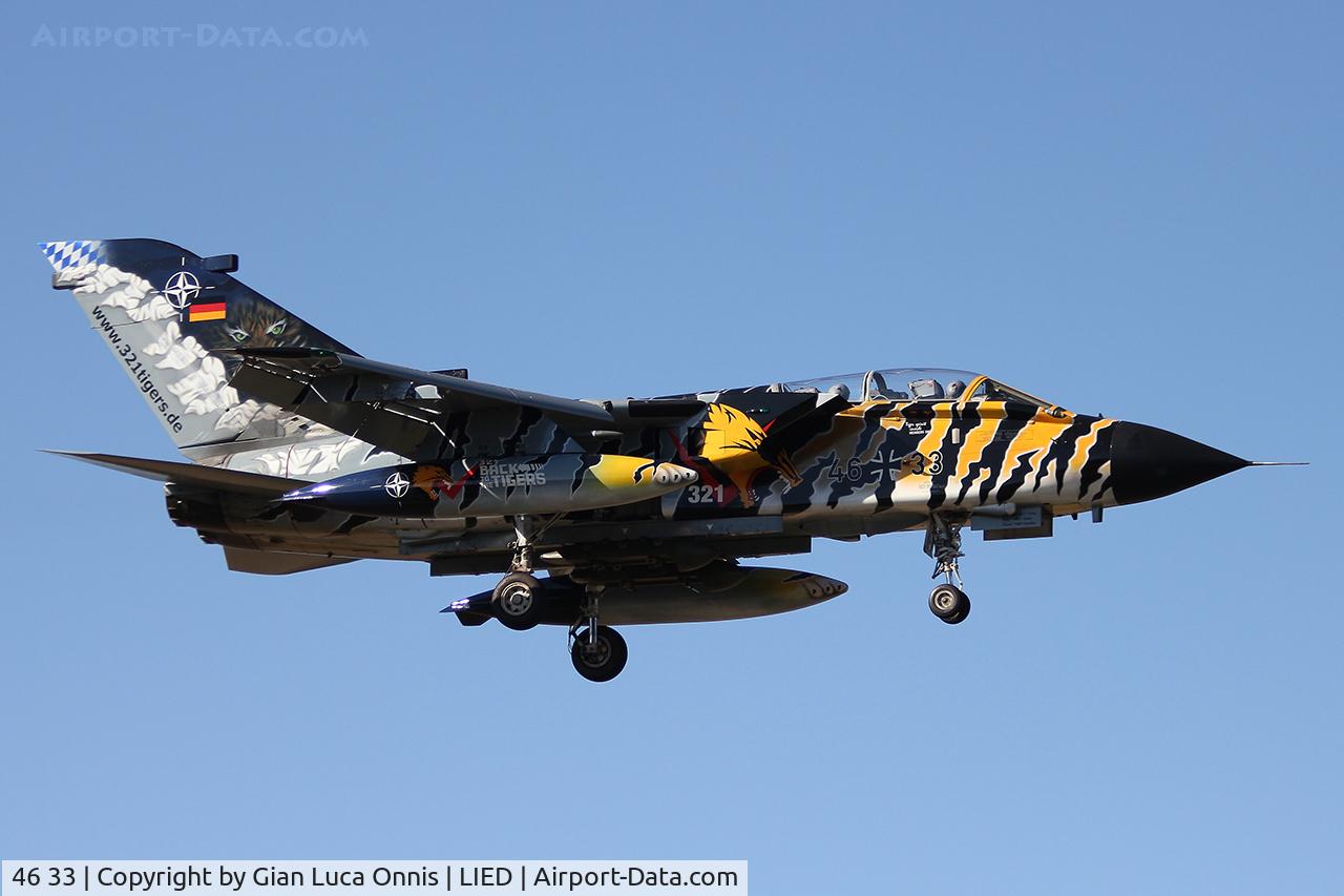 46 33, Panavia Tornado ECR C/N 844/GS266/4333, LANDING