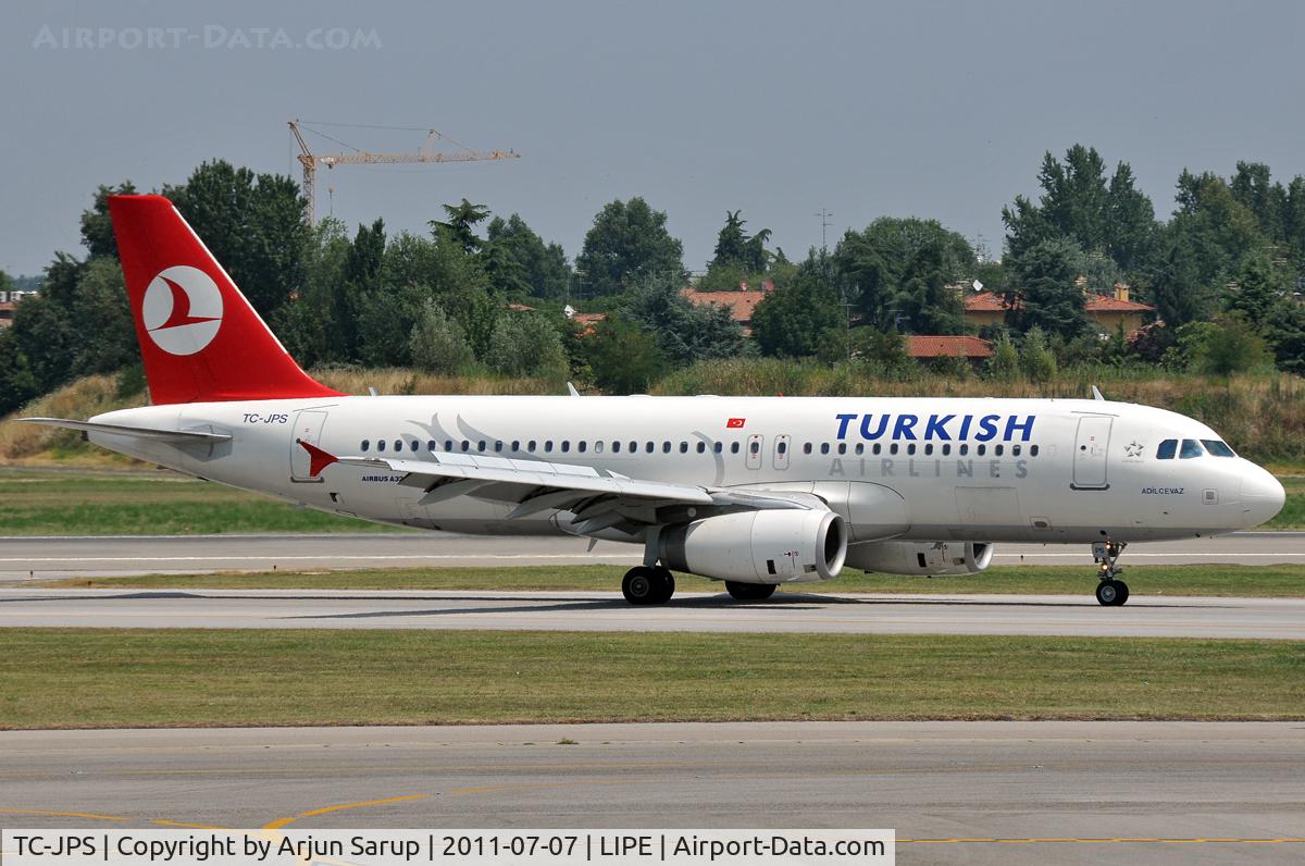 TC-JPS, 2008 Airbus A320-232 C/N 3718, Arrival at Bologna.