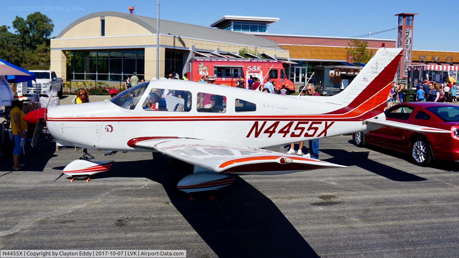 N4455X, 1975 Piper PA-28-151 C/N 28-7615013, Livermore Airport California 2017.