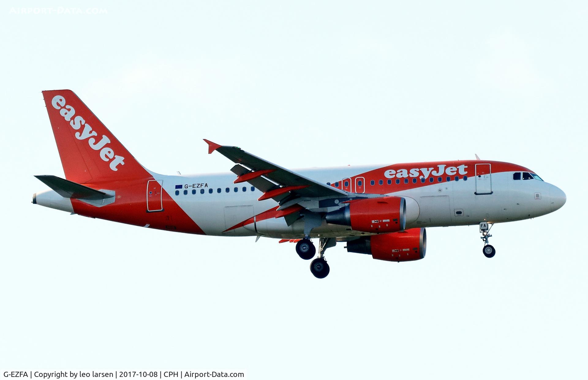G-EZFA, 2009 Airbus A319-111 C/N 3788, Copenhagen 8.10.2017