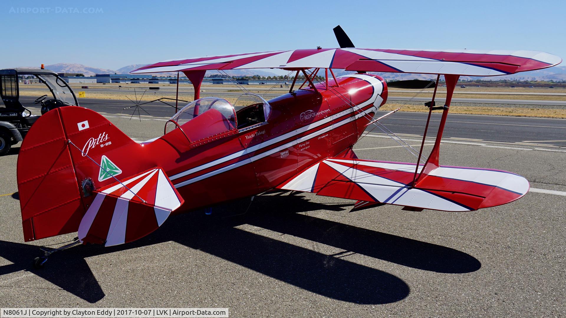 N8061J, 2003 Pitts S-2S Special C/N 434, Livermore Airshow California 2017.