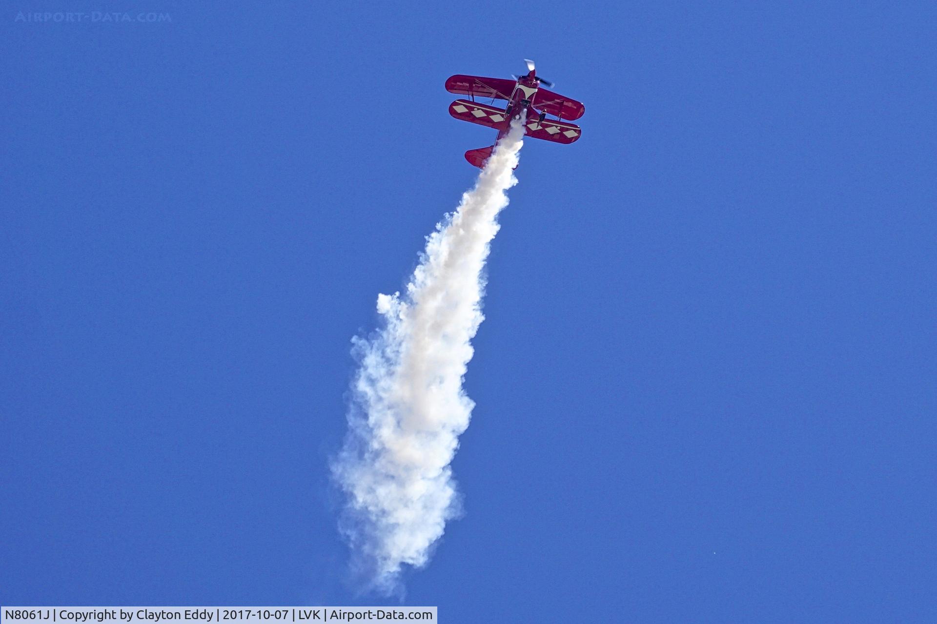 N8061J, 2003 Pitts S-2S Special C/N 434, Livermore Airshow California 2017.