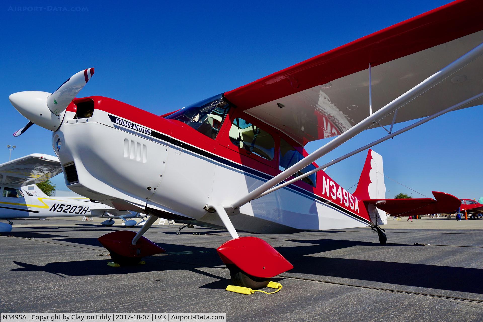 N349SA, 2006 American Champion 7GCAA Citabria C/N 508-2006, Livermore Airport California. 2017.