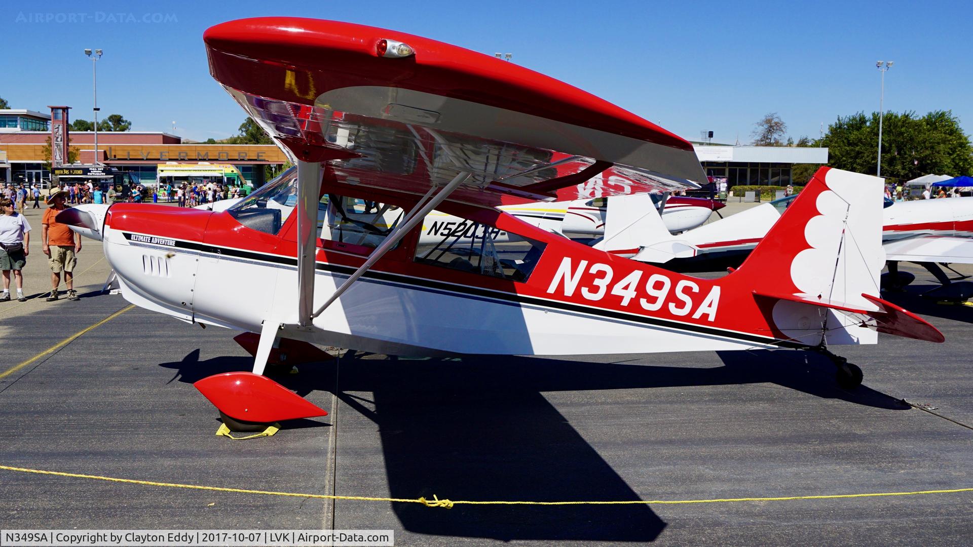 N349SA, 2006 American Champion 7GCAA Citabria C/N 508-2006, Livermore Airport California. 2017.
