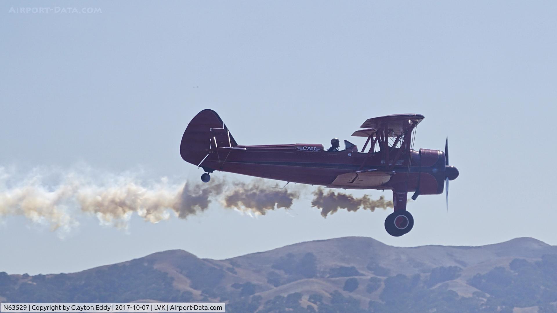 N63529, 1940 Boeing A75N1(PT17) C/N 75-338, Livermore Airshow California 2017.