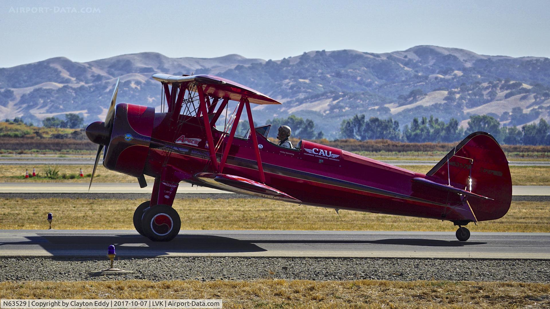 N63529, 1940 Boeing A75N1(PT17) C/N 75-338, Livermore Airshow California 2017.