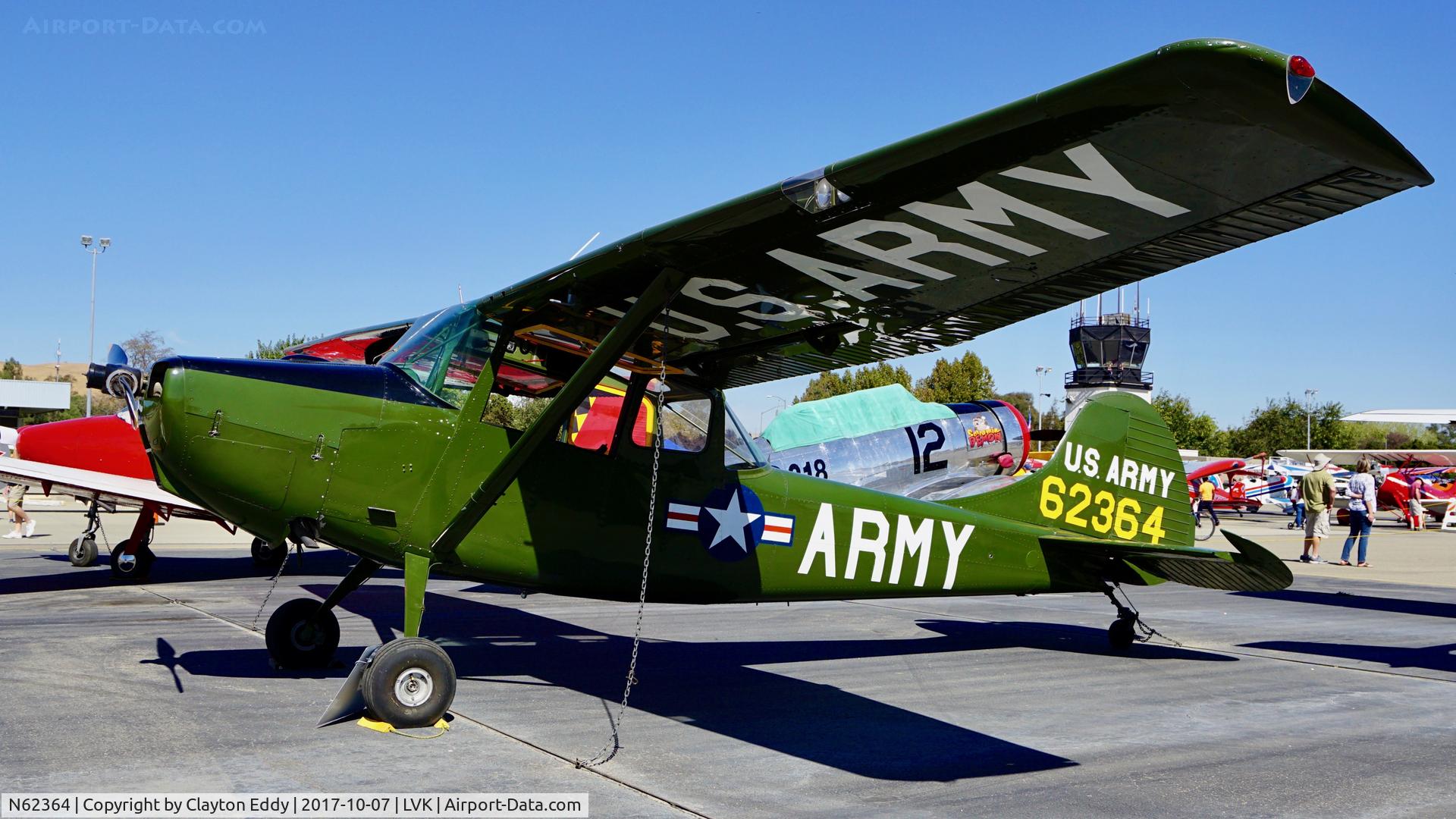 N62364, 1953 Cessna 305A C/N 23484, Livermore Airport California 2017.