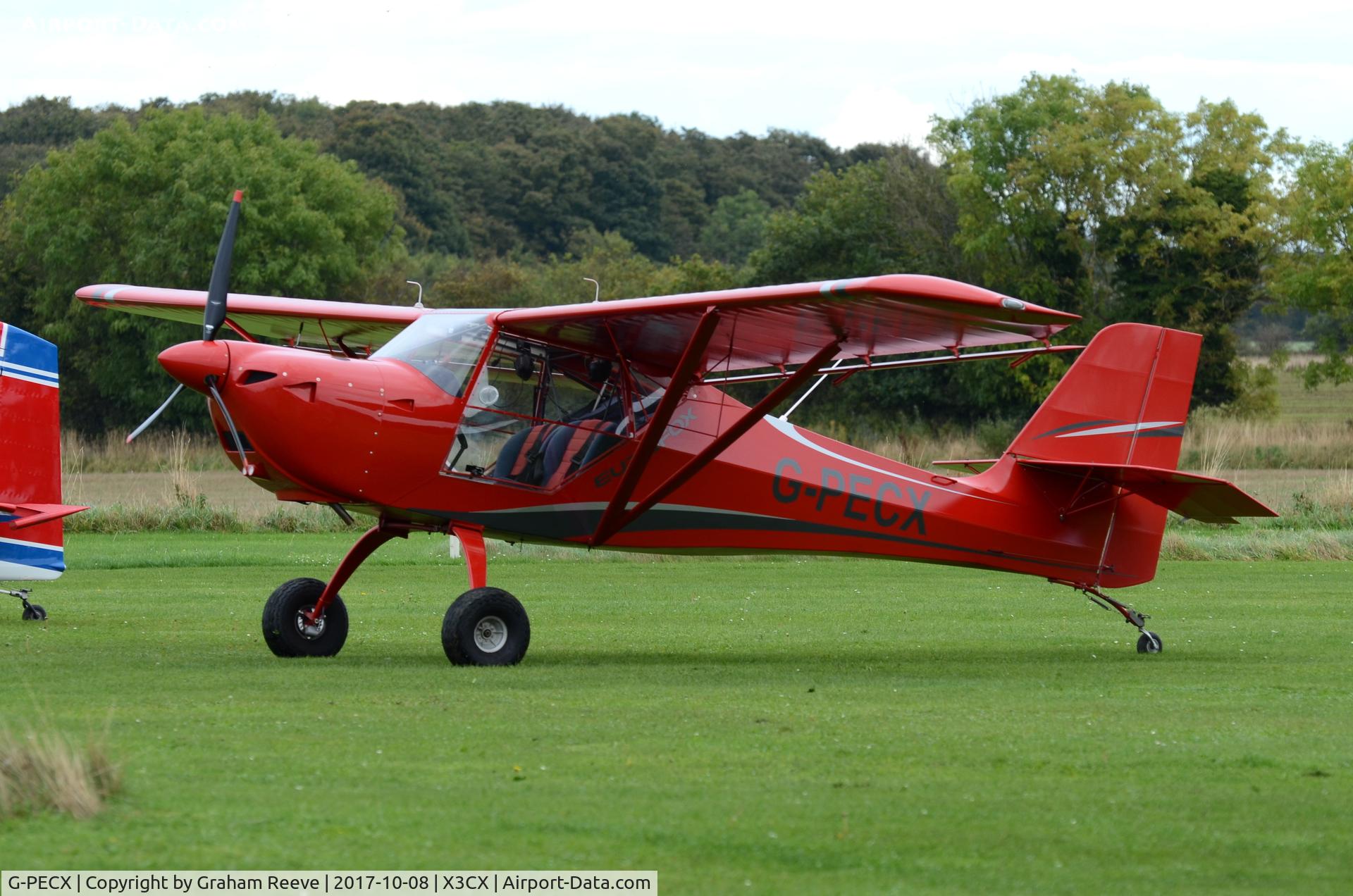 G-PECX, 2016 Eurofox 912S C/N BMAA/HB/687, Just landed at Northrepps.