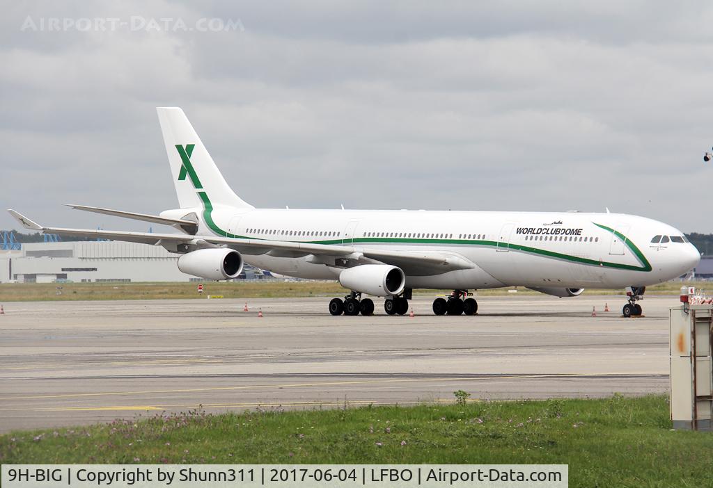 9H-BIG, 2000 Airbus A340-313 C/N 374, Parked at the General Aviation area...