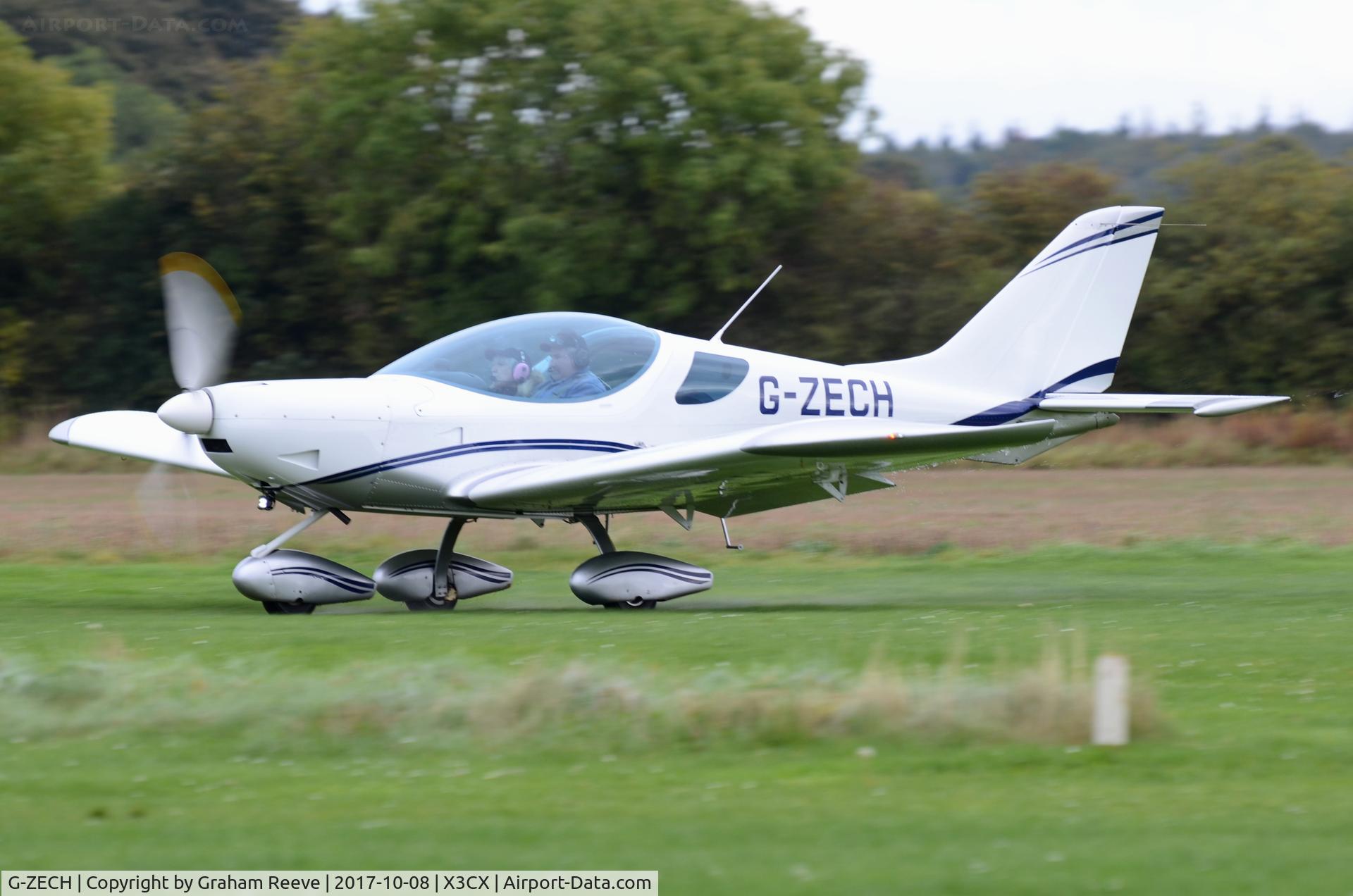G-ZECH, 2009 CZAW SportCruiser C/N PFA 338-14685, Departing from Northrepps.