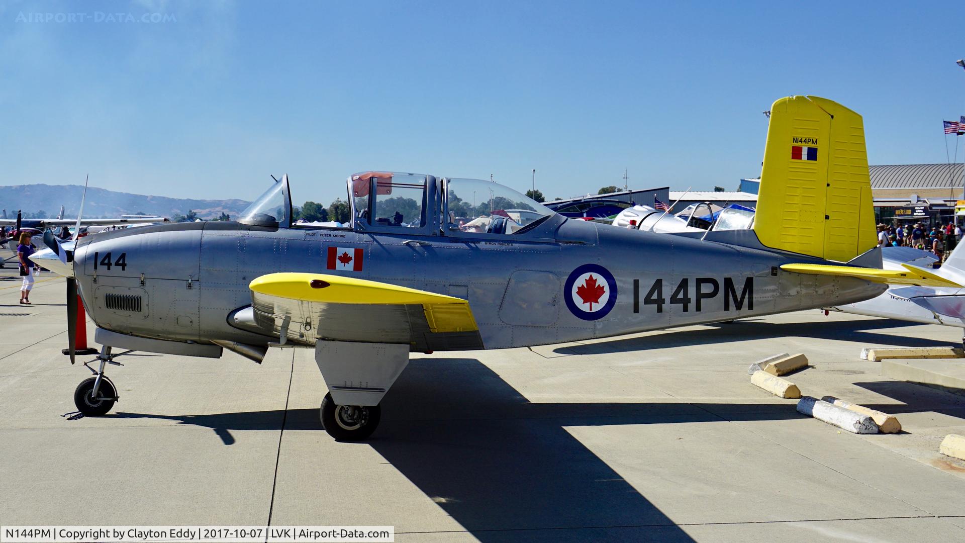 N144PM, 1957 Beech T-34B C/N 144097, Livermore Airport California 2017.
