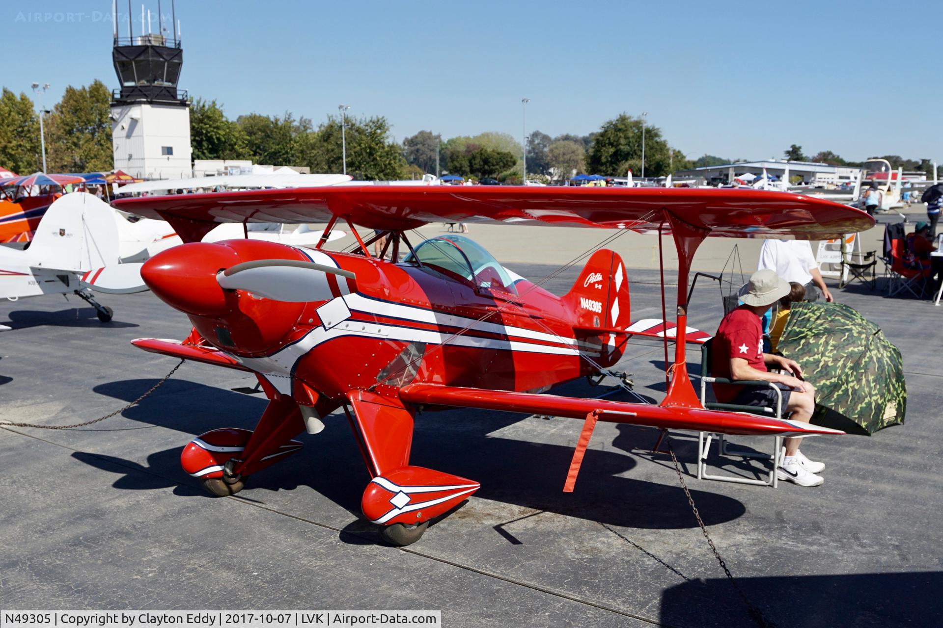 N49305, 1981 Aerotek Pitts S-1T Special C/N 1000, Livermore Airport California 2017.