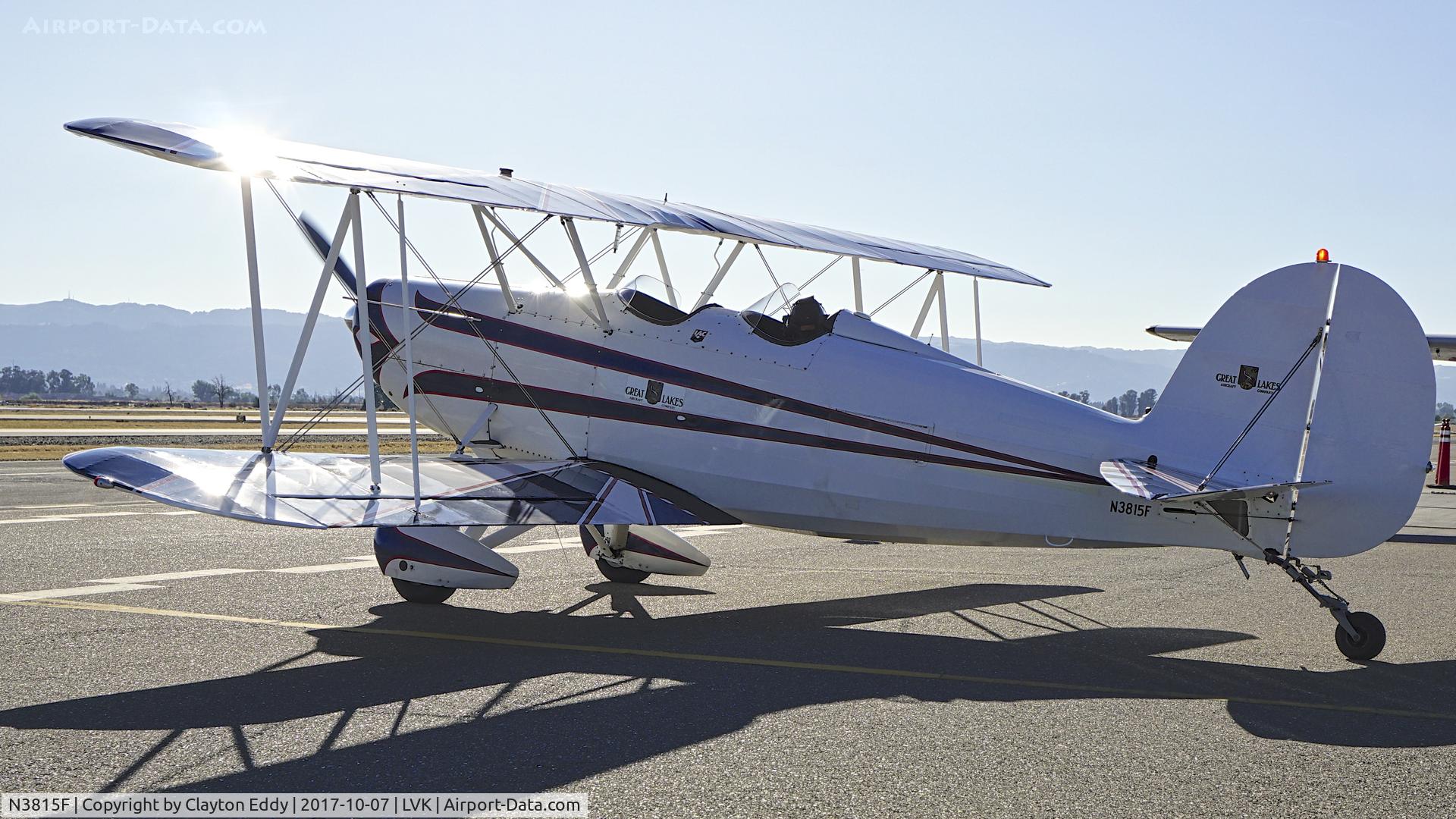 N3815F, 1977 Great Lakes 2T-1A-2 Sport Trainer C/N 0783, Livermore Airport California 2017.