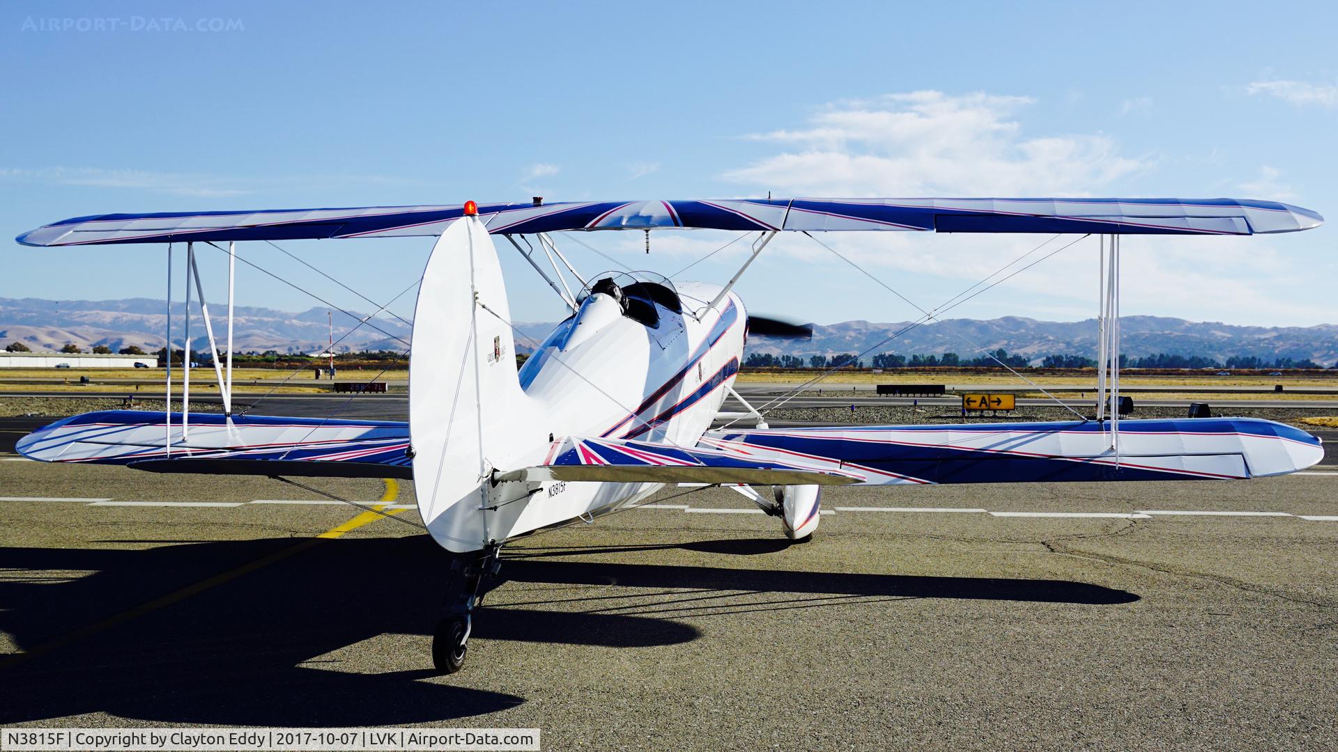 N3815F, 1977 Great Lakes 2T-1A-2 Sport Trainer C/N 0783, Livermore Airport California 2017.