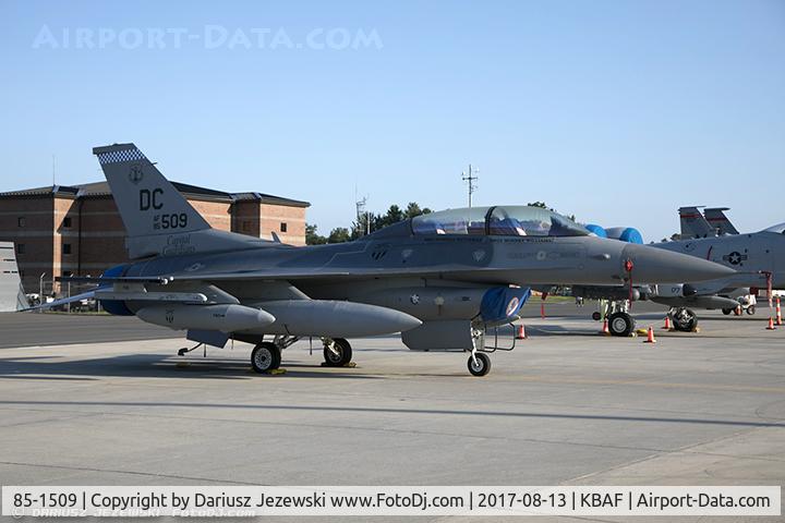 85-1509, 1985 General Dynamics F-16D Fighting Falcon C/N 5D-31, F-16D Fighting Falcon 85-1509 DC from 121st FS 
