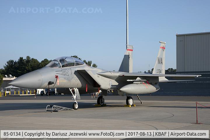 85-0134, 1985 McDonnell Douglas F-15D Eagle C/N 0980/D060, F-15D Eagle 85-0134 MA from 131st FS 