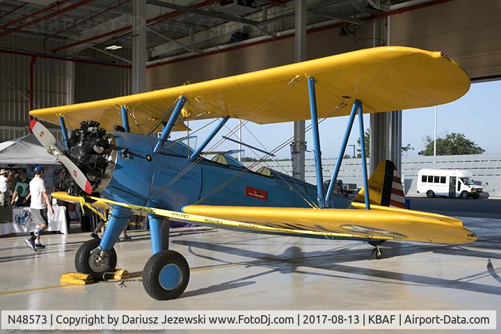 N48573, 1943 Boeing A75N1(PT17) C/N 75-4772, Boeing A75N1(PT17) Stearman  C/N 75-4772, N48573