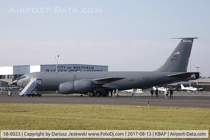 58-0023, 1958 Boeing KC-135R Stratotanker C/N 17768, KC-135R Stratotanker 58-0023  from 133rd ARS 157th ARW Pease ANGB, NH