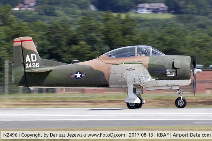 N2496, 1949 North American T-28D Trojan C/N 159-8 (49-1496), North American T-28D Trojan  C/N 49-1496, N2496
