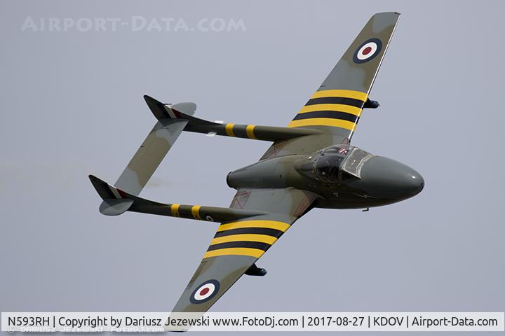 N593RH, 1959 De Havilland DH-115 Vampire T.55 C/N 986, De Havilland DH-115 Vampire T.55  C/N 986, N593RH