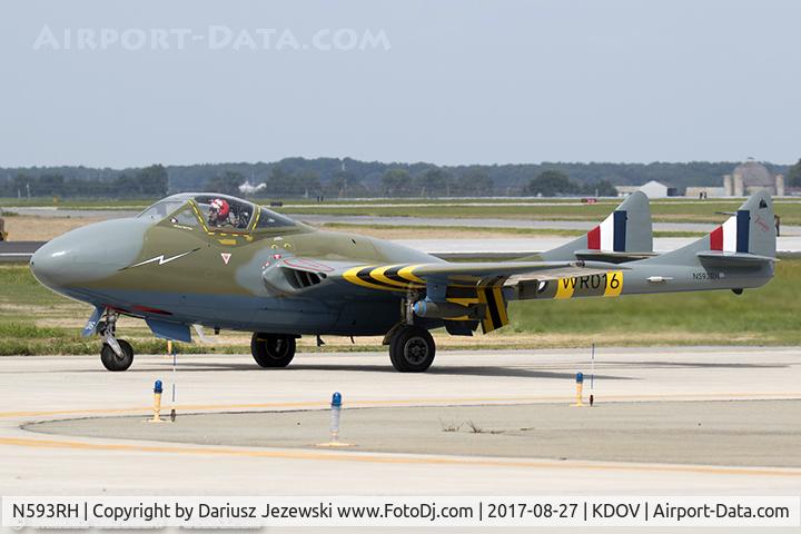 N593RH, 1959 De Havilland DH-115 Vampire T.55 C/N 986, De Havilland DH-115 Vampire T.55  C/N 986, N593RH