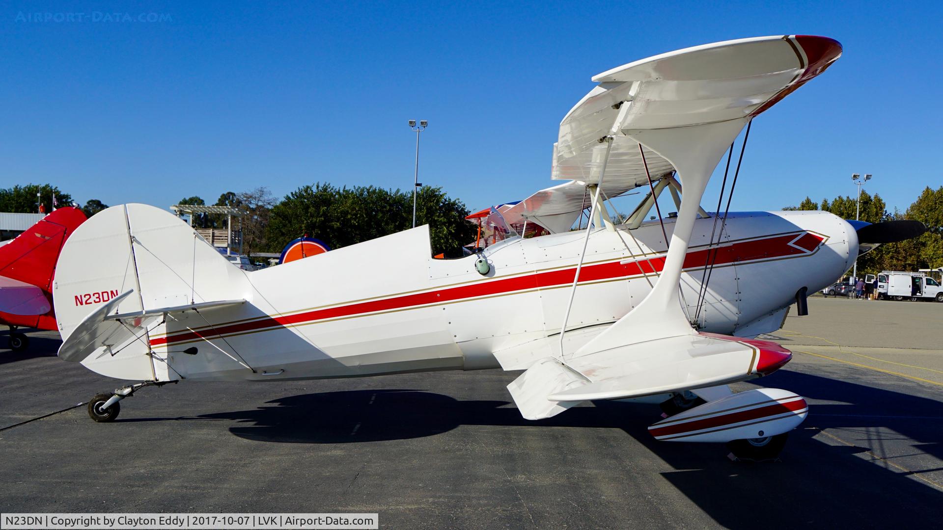 N23DN, 1999 Steen Skybolt C/N 2301, Livermore Airport California 2017.