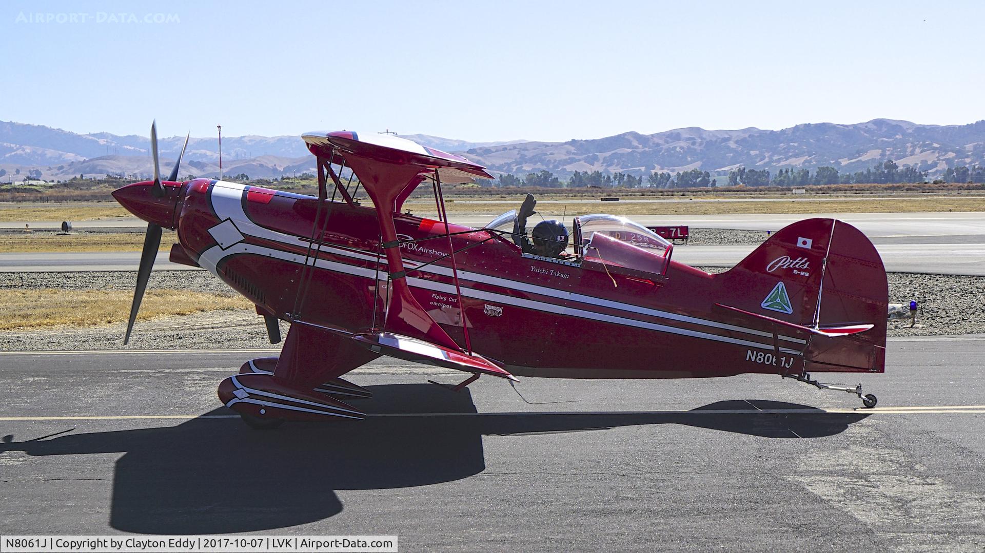N8061J, 2003 Pitts S-2S Special C/N 434, Livermore Airport Airshow 2017.