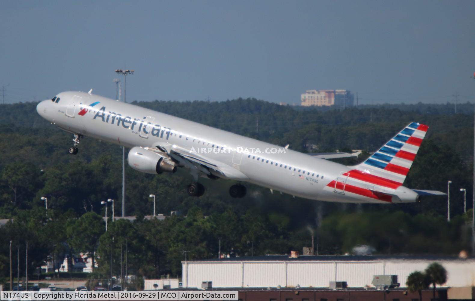 N174US, 2001 Airbus A321-211 C/N 1492, American