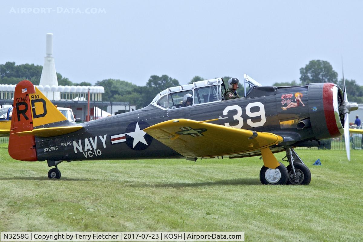N3258G, North American AT-6D Texan C/N 43839, At  2017 EAA AirVenture at Oshkosh