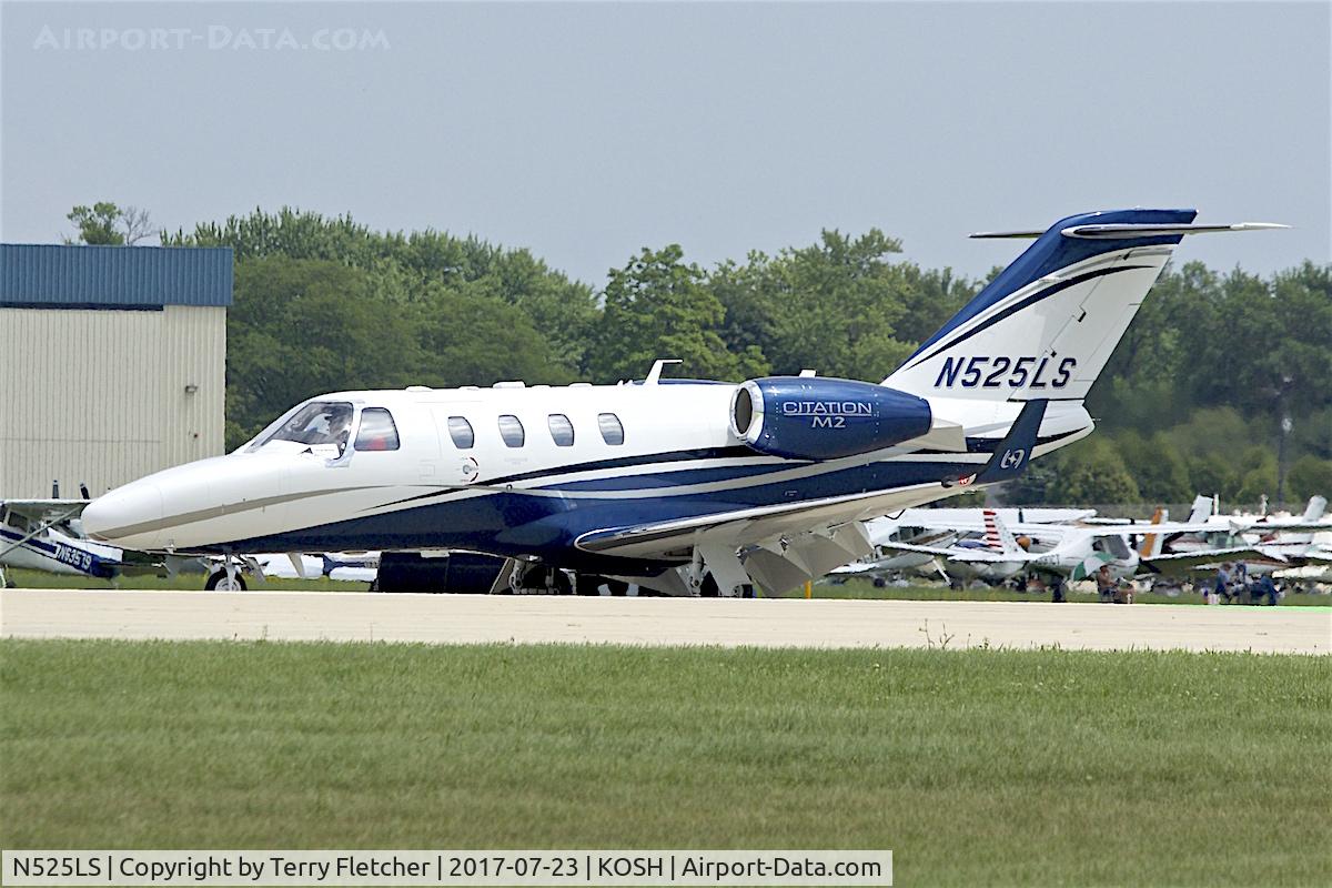N525LS, 2014 Cessna 525 Citation M2 C/N 525-0840, At  2017 EAA AirVenture at Oshkosh