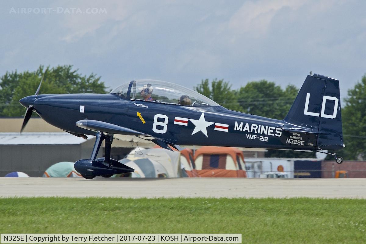 N32SE, 2012 Vans RV-8 C/N 82960, At  2017 EAA AirVenture at Oshkosh