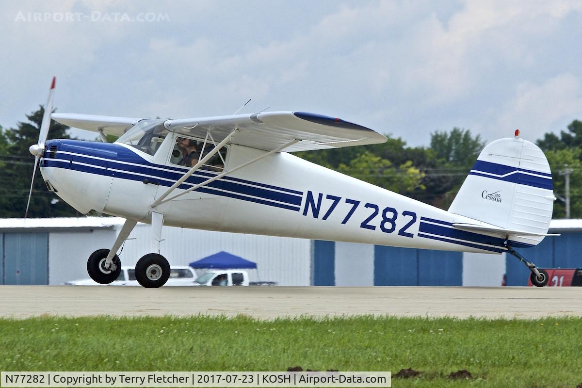 N77282, 1946 Cessna 120 C/N 11724, at 2017 EAA AirVenture at Oshkosh