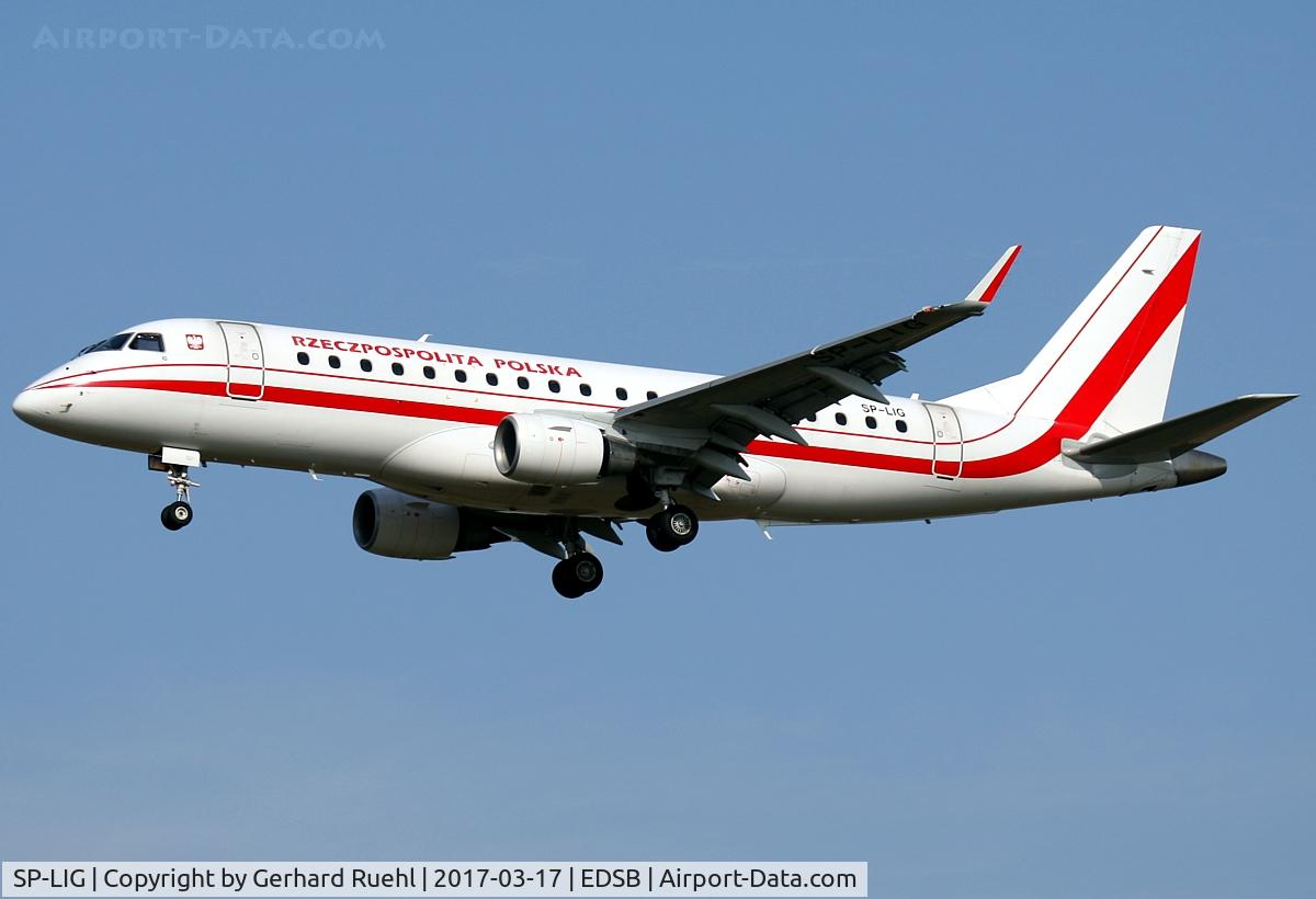 SP-LIG, 2009 Embraer 175LR (ERJ-170-200LR) C/N 17000283, G20 Meeting @ Baden-Baden