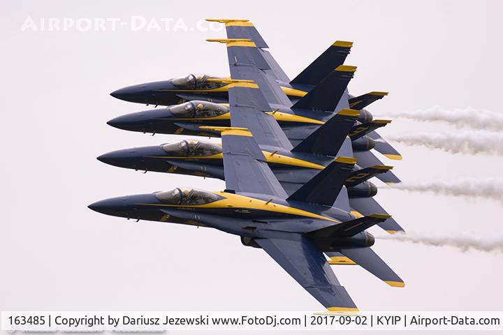 163485, 1988 McDonnell Douglas F/A-18C Hornet C/N 0717/C044, F/A-18C Hornet 163485  from Blue Angels Demo Team  NAS Oceana, VA