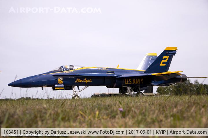 163451, 1988 McDonnell Douglas F/A-18C Hornet C/N 0662/C020, F/A-18C Hornet 163451 C/N 0662 from Blue Angels Demo Team  NAS Pensacola, FL