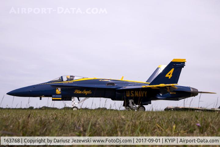 163768, 1989 McDonnell Douglas F/A-18C Hornet C/N 0848/C125, F/A-18C Hornet 163768 C/N 0848 from Blue Angels Demo Team  NAS Pensacola, FL