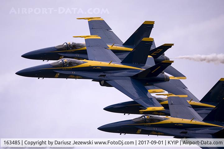 163485, 1988 McDonnell Douglas F/A-18C Hornet C/N 0717/C044, F/A-18C Hornet 163485  from Blue Angels Demo Team  NAS Oceana, VA