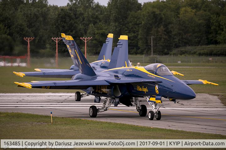 163485, 1988 McDonnell Douglas F/A-18C Hornet C/N 0717/C044, F/A-18C Hornet 163485  from Blue Angels Demo Team  NAS Oceana, VA