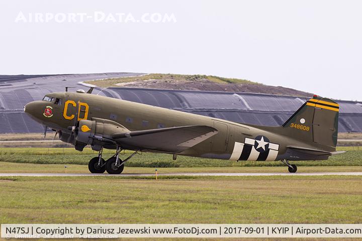 N47SJ, 1943 Douglas DC3C-R (C-47B-5-DK) C/N 14423, Douglas DC-3C-R 