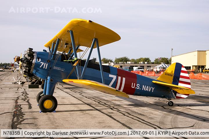 N7835B, Boeing A75N1(PT17) C/N 75-4587, Boeing A75N1(PT17) Stearman  C/N 75-4587, N7835B