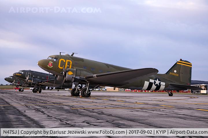 N47SJ, 1943 Douglas DC3C-R (C-47B-5-DK) C/N 14423, Douglas DC-3C-R 